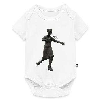 Statue mit Brille - Baby Premium Kurzarmbody - Weiß - Vorne