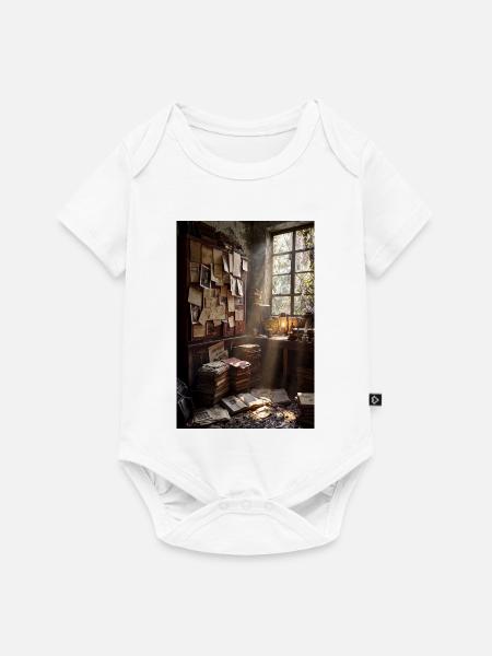 Dusty Archiv-Studie - Baby Premium Kurzarmbody - Weiß