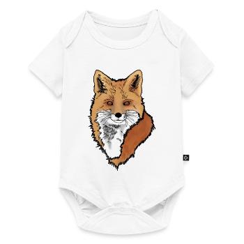Fuchskopf - Baby Premium Kurzarmbody - Weiß - Vorne