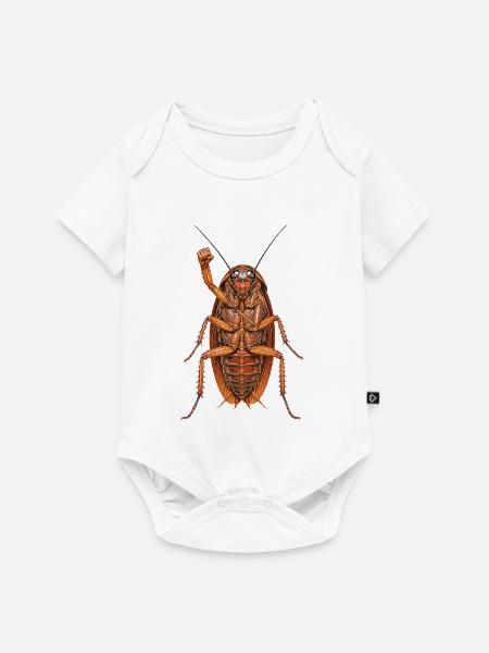 Kakerlake - Baby Premium Kurzarmbody - Weiß