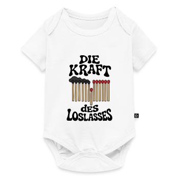 Die Kraft des Loslassens – Motivation & Mut - Baby Premium Kurzarmbody - Weiß - Vorne