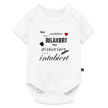 Leben retten Herz Krankenschwester Geschenk Shirt - Baby Premium Kurzarmbody - Weiß - Vorne
