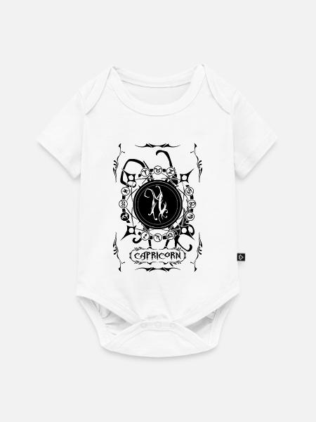STEINBOCK Sternzeichen Steinbock - Baby Premium Kurzarmbody - Weiß
