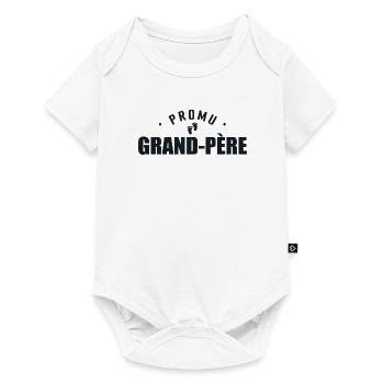 Promu Grand-père - Cadeau Naissance - Body à manches courtes Premium Bébé - blanc - Devant
