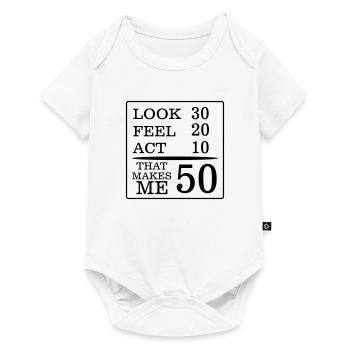 IL DOIT REGARDER 50 ANS A DURÉ, SI BONS ! - Body à manches courtes Premium Bébé - blanc - Devant