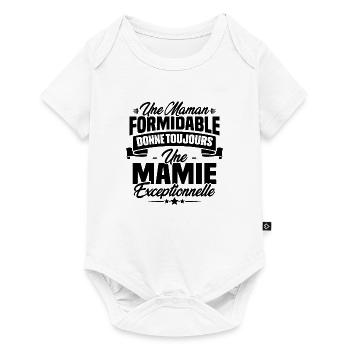 Une Maman formidable donne toujours une Mamie - Body à manches courtes Premium Bébé - blanc - Devant