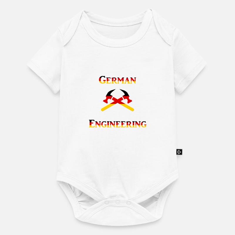 German Engineering - Baby Premium Kurzarmbody - Weiß