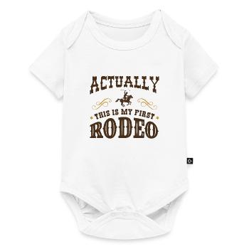 Eigentlich ist dies mein erstes Rodeo - Baby Premium Kurzarmbody - Weiß - Vorne