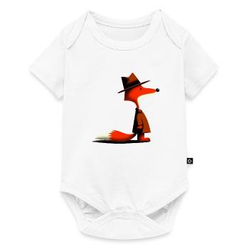 Détective Fox - Body à manches courtes Premium Bébé - blanc - Devant