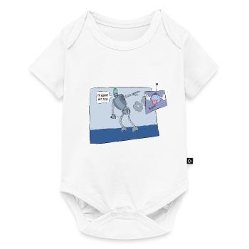 Robots stupides - Body à manches courtes Premium Bébé - blanc - Devant