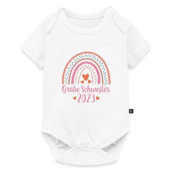 Große Schwester 2023 - Baby Premium Kurzarmbody - Weiß - Vorne