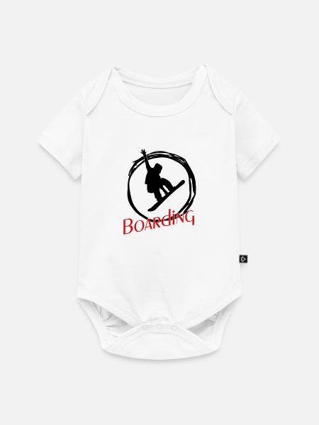 Boarding - Baby Premium Kurzarmbody - Weiß