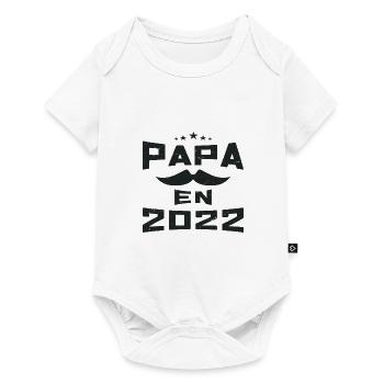 Papa en 2022 - Body à manches courtes Premium Bébé - blanc - Devant