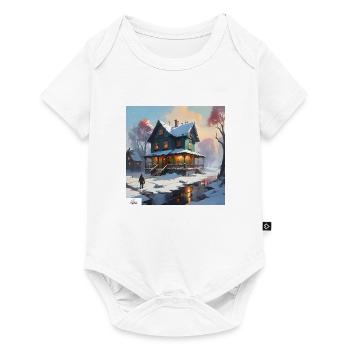 Quiet winter home - Baby Premium short-sleeve bodysuit - white - Front