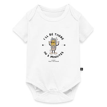Just 5 minutes cartoon - Baby Premium short-sleeve bodysuit - white - Front
