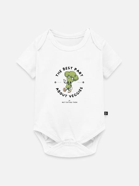 Bester Gemüse-Cartoon - Baby Premium Kurzarmbody - Weiß