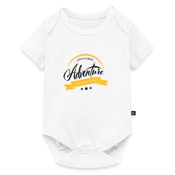 Life is a Great Adventure - Baby Premium short-sleeve bodysuit - white - Front