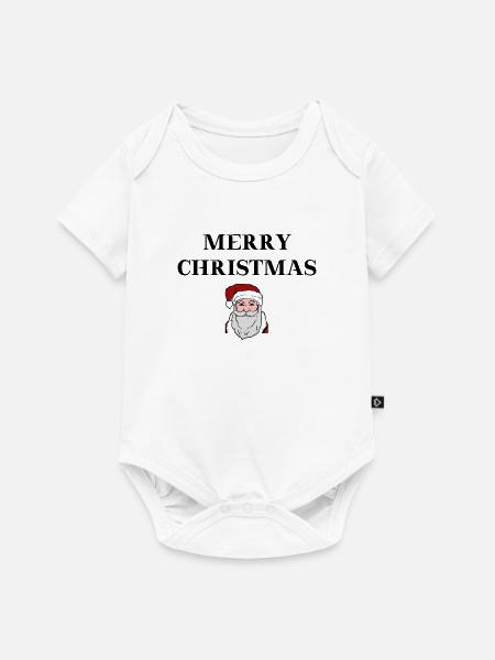 Weihnachtsmann Merry Christmas Geschenkidee - Baby Premium Kurzarmbody - Weiß