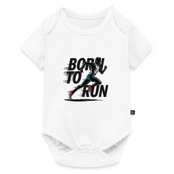Läufer für einen Jogger und Läufer - Baby Premium Kurzarmbody - Weiß - Vorne