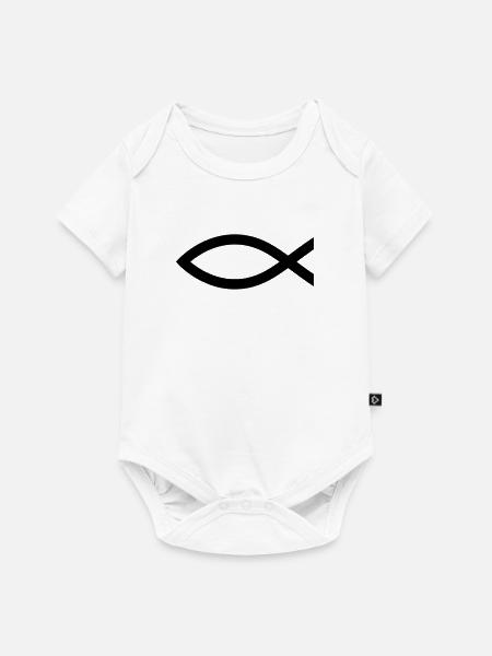 Fisch (Christentum) - Baby Premium Kurzarmbody - Weiß