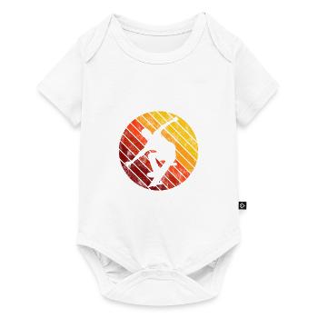 Skateboarder Skateboard Skater Skate Skateing - Body à manches courtes Premium Bébé - blanc - Devant