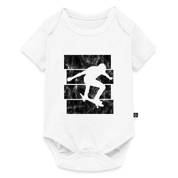 Skateboarder Skateboard Skater Skate Skateing - Baby Premium short-sleeve bodysuit - white - Front