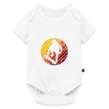 Skateboarder Skateboard Skater Skate Skateing - Baby Premium short-sleeve bodysuit - white - Front