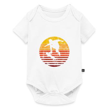 Skateboarder Skateboard Skater Skate Skateing - Body à manches courtes Premium Bébé - blanc - Devant