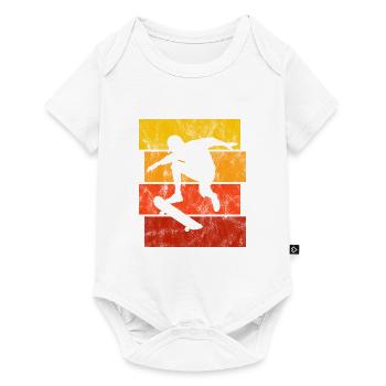 Skateboarder Skateboard Skater Skate Skateing - Baby Premium short-sleeve bodysuit - white - Front