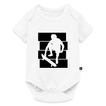 Skateboarder Skateboard Skater Skate Skateing - Baby Premium short-sleeve bodysuit - white - Front