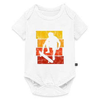 Skateboarder Skateboard Skater Skate Skateing - Baby Premium short-sleeve bodysuit - white - Front