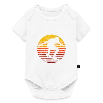 Skateboarder Skateboard Skater Skate Skateing - Body à manches courtes Premium Bébé - blanc - Devant
