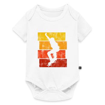 Skateboard Skateboarder Skater Skate Skateing - Baby Premium Kurzarmbody - Weiß - Vorne