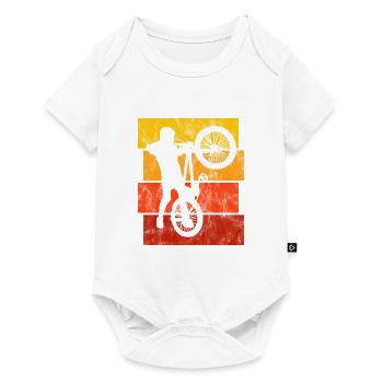 BMX Bike Bike Retro Gift Bicycle Motocross - Baby Premium short-sleeve bodysuit - white - Front