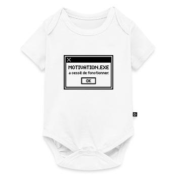 Motivation Geek Gamer Gaming Humour - Body à manches courtes Premium Bébé - blanc - Devant