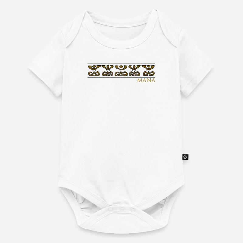 MANA - Body à manches courtes Premium Bébé - blanc