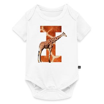 girafe je - Body à manches courtes Premium Bébé - blanc - Devant