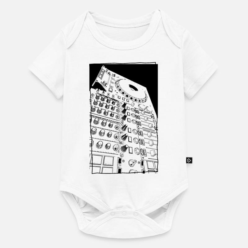Chemise avec console de mixage | Techno, Trance, Deep House - Body à manches courtes Premium Bébé - blanc