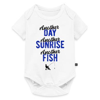 Angler Spruch zum Angeln Angel - Baby Premium Kurzarmbody - Weiß - Vorne
