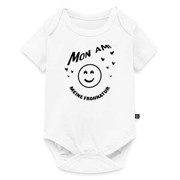 Mon ami meine Frohnatur | mein Freund Design - Baby Premium Kurzarmbody - Weiß - Vorne