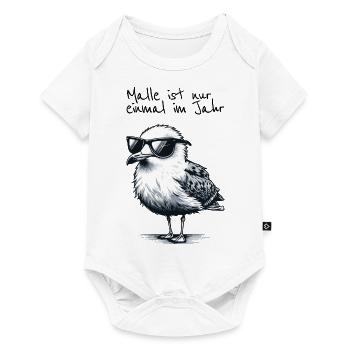 Malle's Only Once a Year Mallorca Seagull Shirt - Baby Premium short-sleeve bodysuit - white - Front