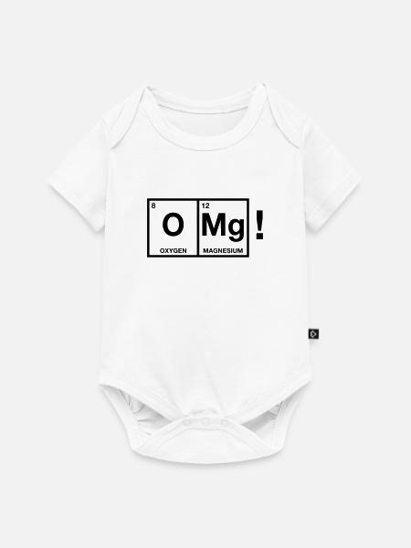OMG periodic system - Baby Premium Kurzarmbody - Weiß