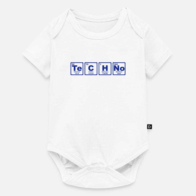 TECHNO PERIODIC TABLE - Baby Premium short-sleeve bodysuit - white