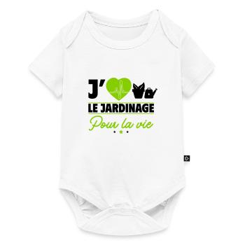 J'aime le jardinage – une passion pour la vie ! - Body à manches courtes Premium Bébé - blanc - Devant