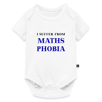 math phobie idée cadeau drôle math drôle - Body à manches courtes Premium Bébé - blanc - Devant