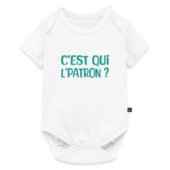 C'est qui l'patron ? - Body à manches courtes Premium Bébé - blanc - Devant