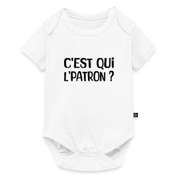 C'est qui l'patron ? - Body à manches courtes Premium Bébé - blanc - Devant