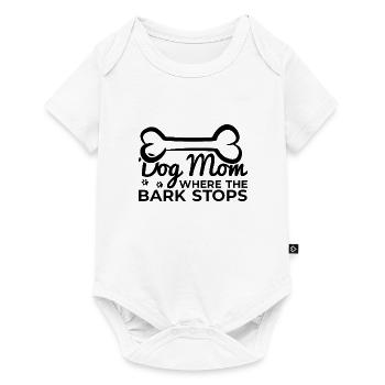 Hundemama - Baby Premium Kurzarmbody - Weiß - Vorne