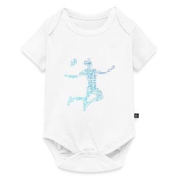 Women Men Badminton Squash Badmintons - Baby Premium short-sleeve bodysuit - white - Front