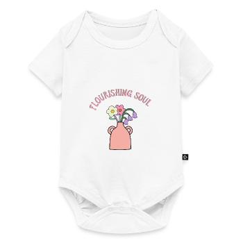 Bouquet in Vase - Blossoming Beauty - Baby Premium short-sleeve bodysuit - white - Front